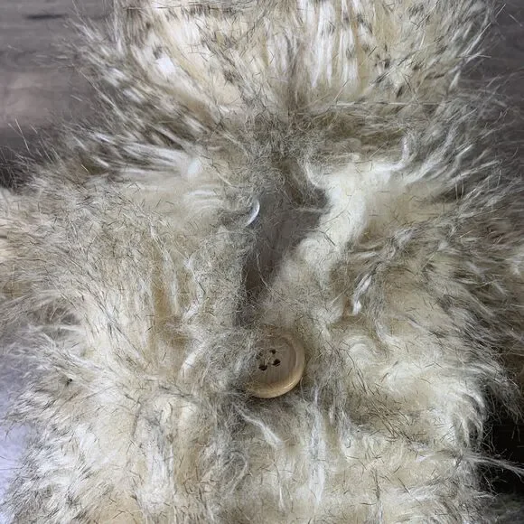 Sloth Plush Stuffed Animal Toy Fuzzy Hairy Brown Beige Patterned Paws Marshalls - Picture 11 of 11